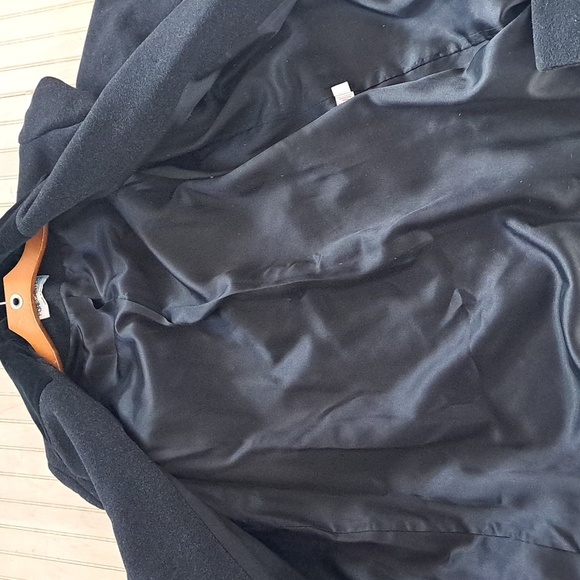 FORECASTER Of BOSTON VINTAGE Classic Black Lambwool Long Dressy Coat - Picture 9 of 15